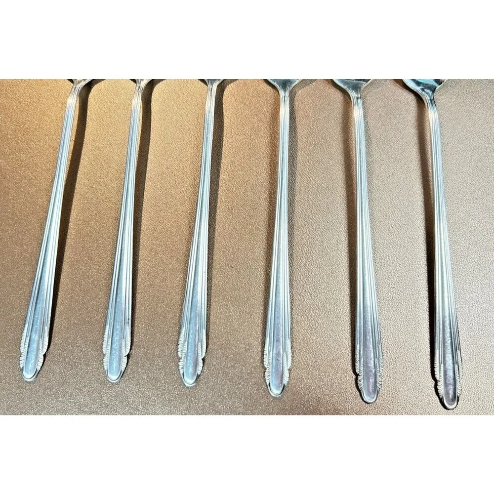 Antique/Vintage Empire Plate Benedict BES4 Silverplate Spoons 7.5